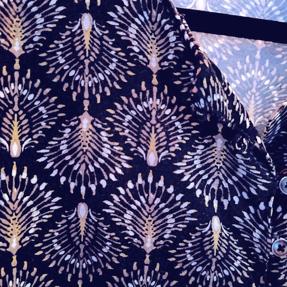 ⭐️J.JILL Geometric Border Print Medallion 3/4 Sl. Shirt, Sz.M, Rayon/Tencel Mix👀 - Picture 8 of 12